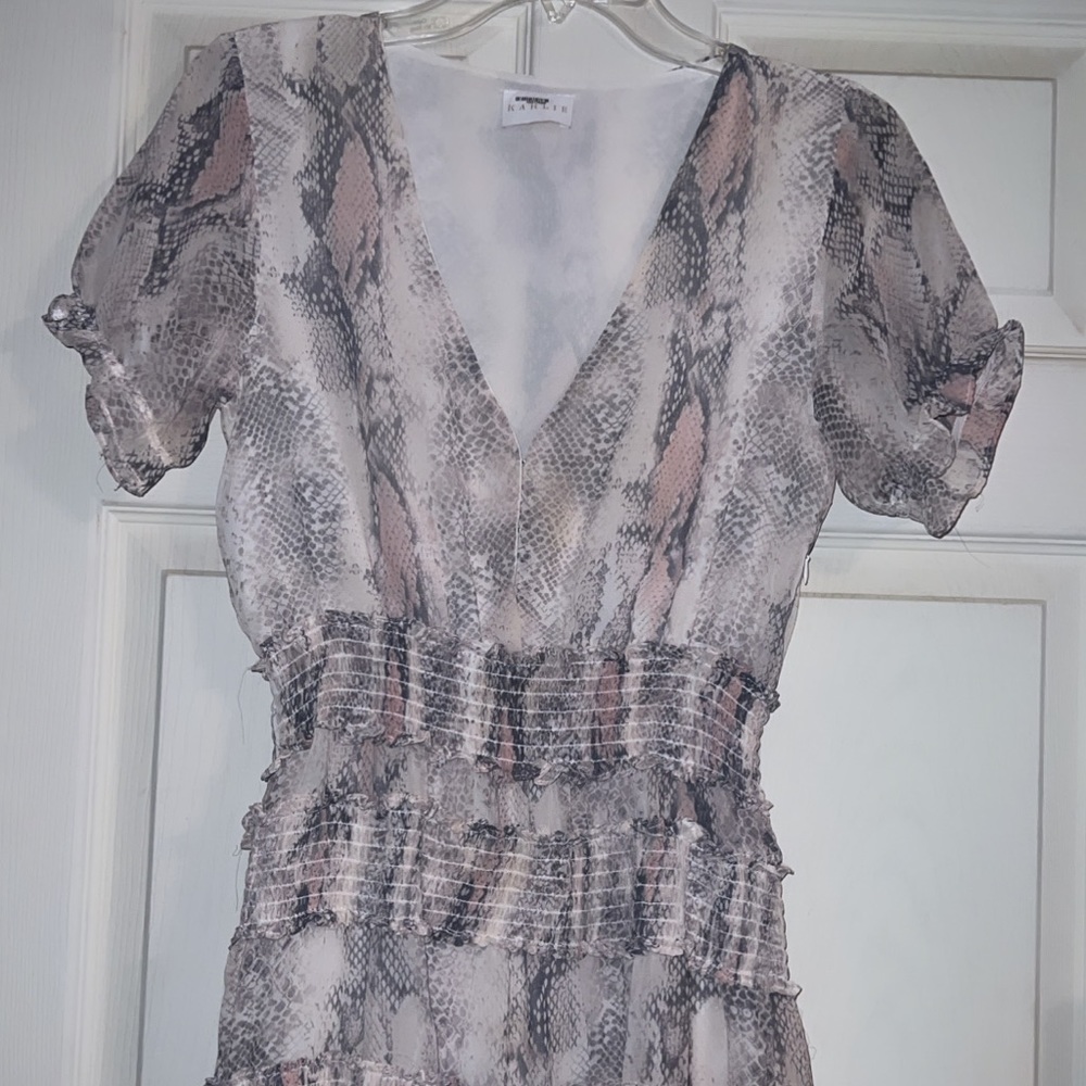 Karlie snakeskin dress
